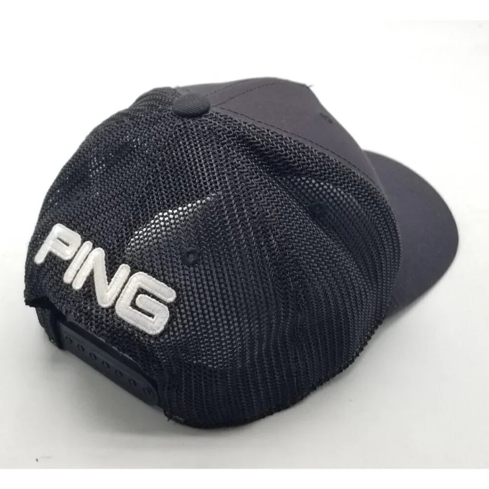 PING Est 1959 Golf Hat Baseball Cap Men Mesh Adjustable Snapback Black Blue OSFM